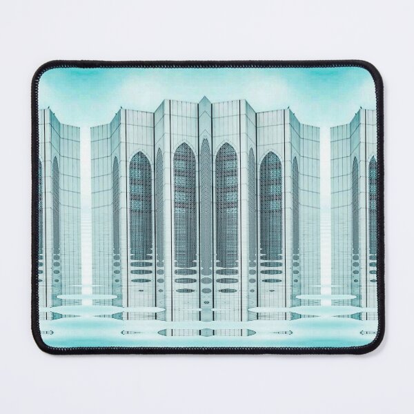 Item preview, jade palace exterior view with rippled reflections designed and sold by mister-john.
