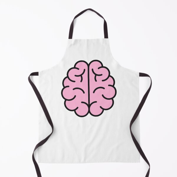 Item preview, Cute Pink Brain Anatomy Illustration designed and sold by VectorForge Studio.