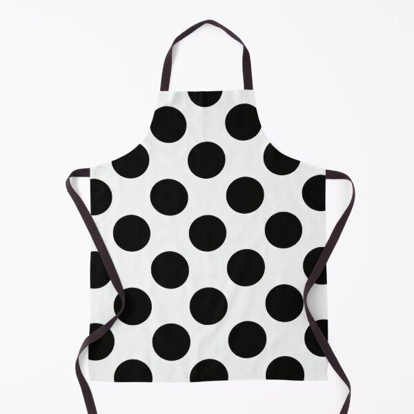 Item preview, 60s Classic Polka Dot - Black White Retro Mod Pattern designed and sold by Ela Art Space .