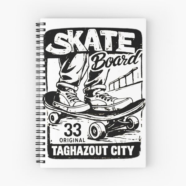 Item preview, Taghazout City Skateboard Vintage Skate Culture Black and White Graphic designed and sold by DesignArtist.ia.
