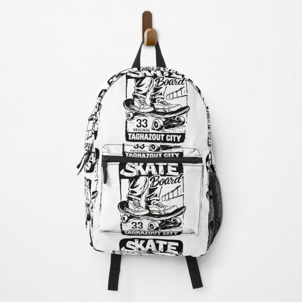 Item preview, Taghazout City Skateboard Vintage Skate Culture Black and White Graphic designed and sold by DesignArtist.ia.