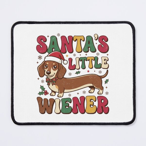 Item preview, Santa's Little Wiener Funny Dachshund Christmas Gift Groovy Doxie Mom Holiday designed and sold by raedattia.