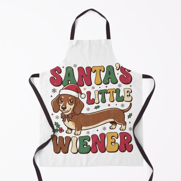 Item preview, Santa's Little Wiener Funny Dachshund Christmas Gift Groovy Doxie Mom Holiday designed and sold by raedattia.