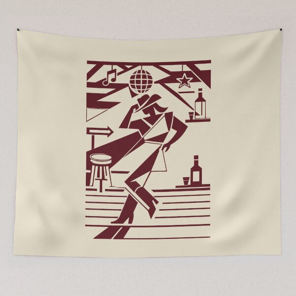 Item preview, Line Dancing Cowgirl - Retro Western Country Music designed and sold by JonelCrafts.
