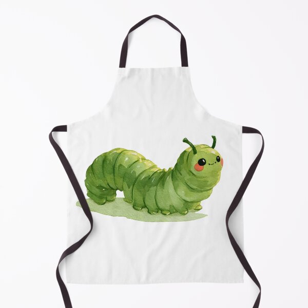 Item preview, Cute Green Caterpillar – Kawaii Watercolor Bug designed and sold by KAM-KAM-STORE.