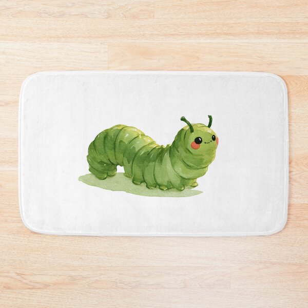 Item preview, Cute Green Caterpillar – Kawaii Watercolor Bug designed and sold by KAM-KAM-STORE.