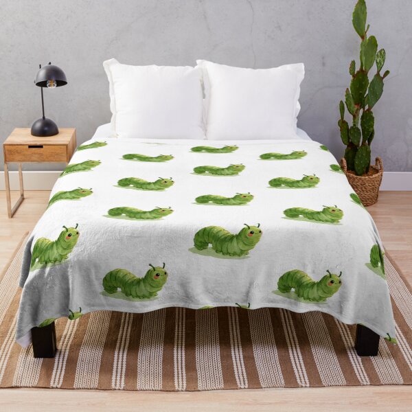 Item preview, Cute Green Caterpillar – Kawaii Watercolor Bug designed and sold by KAM-KAM-STORE.