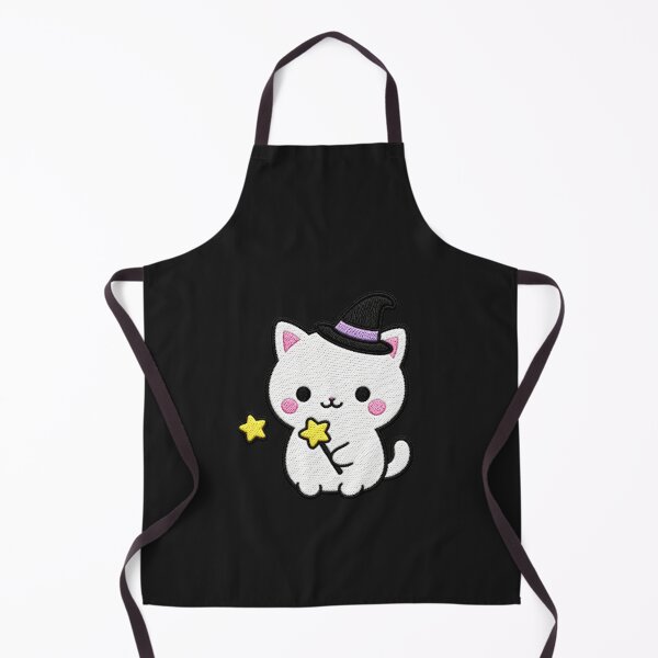 Item preview, Cute Magic Cat Embroidery Patch Illustration designed and sold by ColorSplash123.