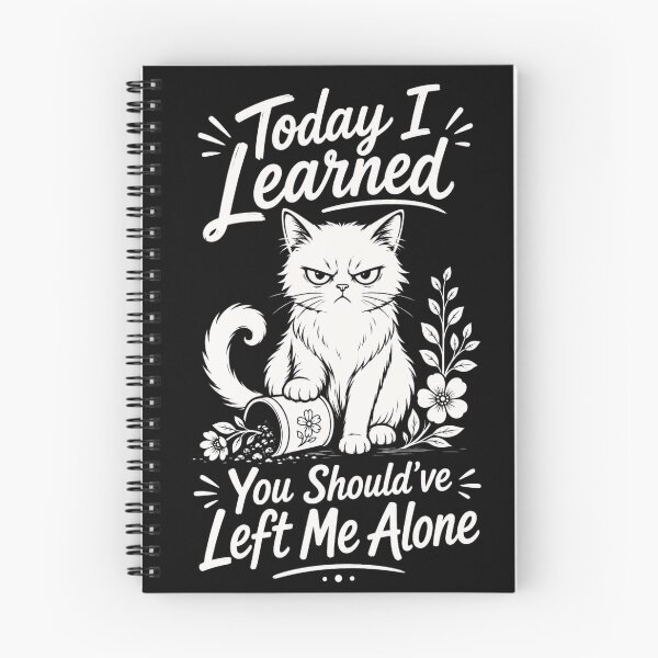 Item preview, Today I Learned Something About Boundaries Cat Lover T-Shirt | Funny Cat Mom Sarcastic Graphic Gift designed and sold by Trendably.