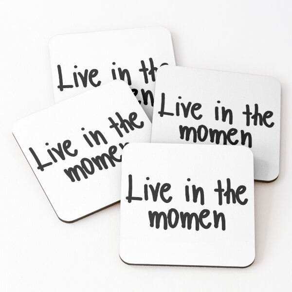 Item preview, Live In The Moment Mindfulness Quote designed and sold by jianina-alondra.