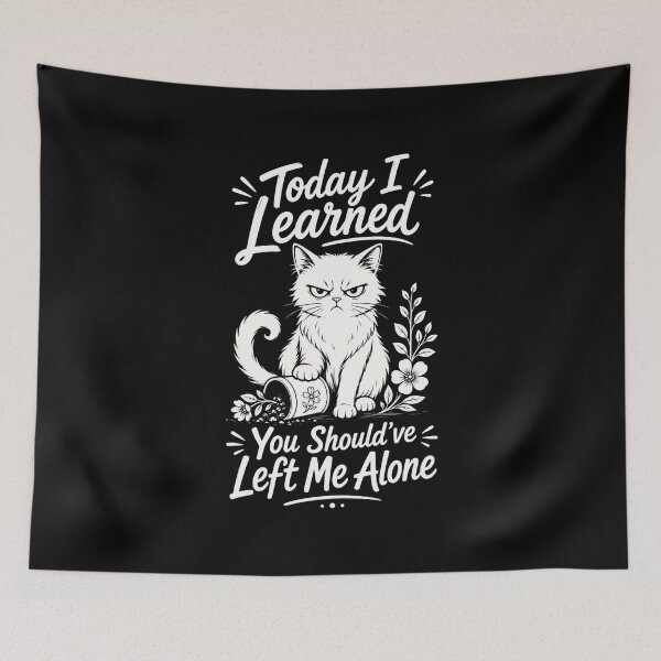 Item preview, Today I Learned Something About Boundaries Cat Lover T-Shirt | Funny Cat Mom Sarcastic Graphic Gift designed and sold by Trendably.