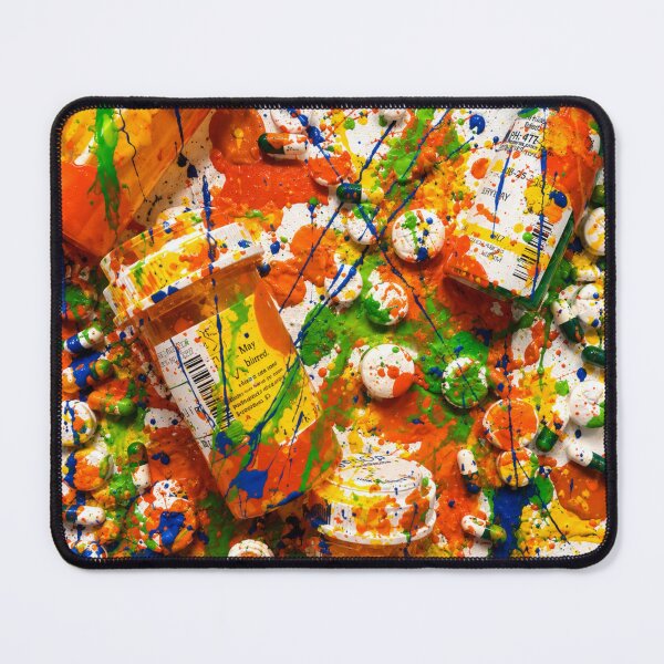 Item preview, Chaos Prescription Abstract Paint Splatter Art designed and sold by THE SPLATTERED HAUS BY SAGE BANKS.