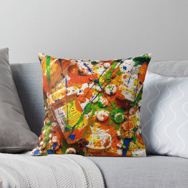 Item preview, Chaos Prescription Abstract Paint Splatter Art designed and sold by THE SPLATTERED HAUS BY SAGE BANKS.