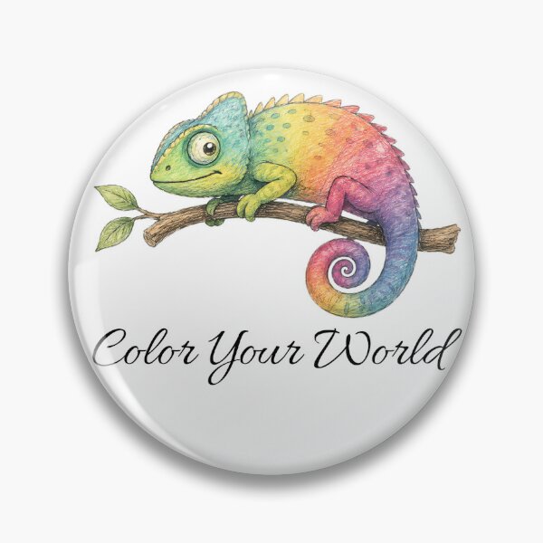 Item preview, Color Your World Chameleon – Colorful Nature Design designed and sold by Buli89.