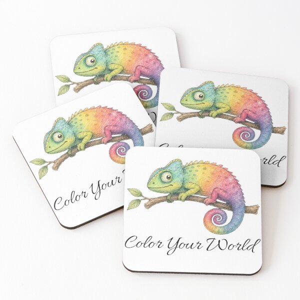 Item preview, Color Your World Chameleon – Colorful Nature Design designed and sold by Buli89.