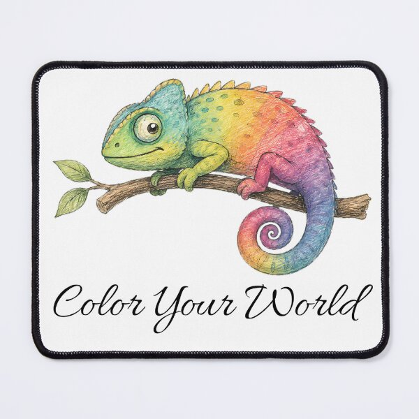 Item preview, Color Your World Chameleon – Colorful Nature Design designed and sold by Buli89.