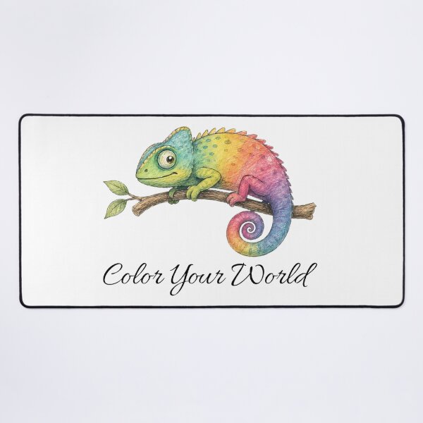Item preview, Color Your World Chameleon – Colorful Nature Design designed and sold by Buli89.