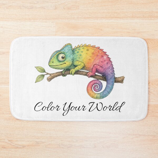 Item preview, Color Your World Chameleon – Colorful Nature Design designed and sold by Buli89.