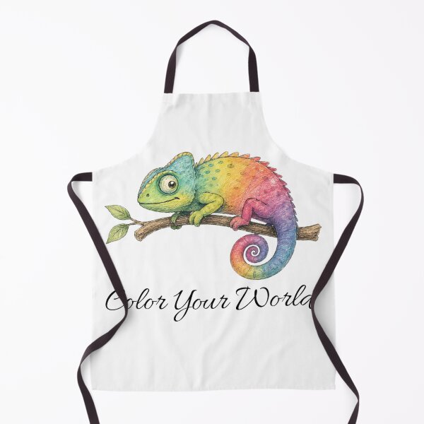 Item preview, Color Your World Chameleon – Colorful Nature Design designed and sold by Buli89.