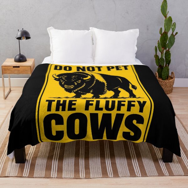 Item preview, Do Not Pet Bison – The Fluffy Cows designed and sold by WAUZ.