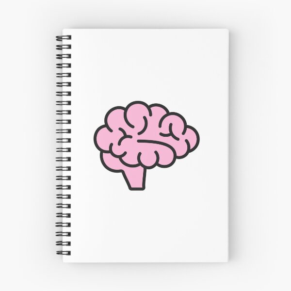 Item preview, Cute Pink Brain Anatomy Illustration designed and sold by VectorForge Studio.