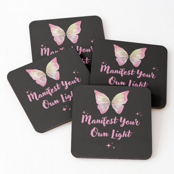 Item preview, Cute Watercolor Butterfly Manifest Your Own Light Aesthetic Quote designed and sold by NikBrin Prevail .