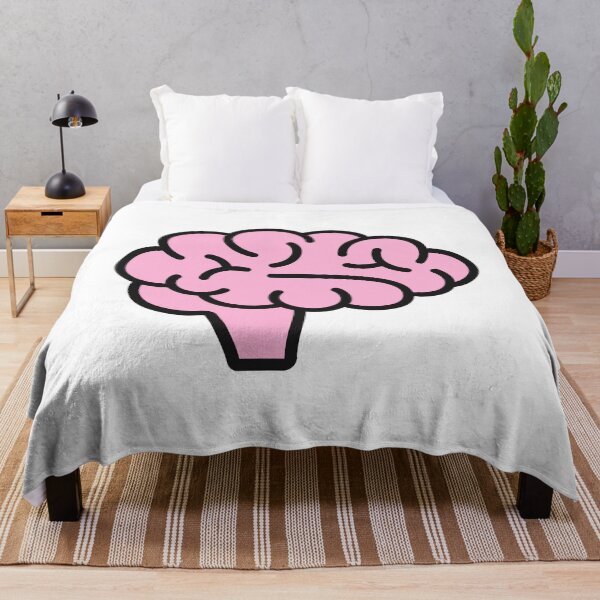 Item preview, Cute Pink Brain Anatomy Illustration designed and sold by VectorForge Studio.