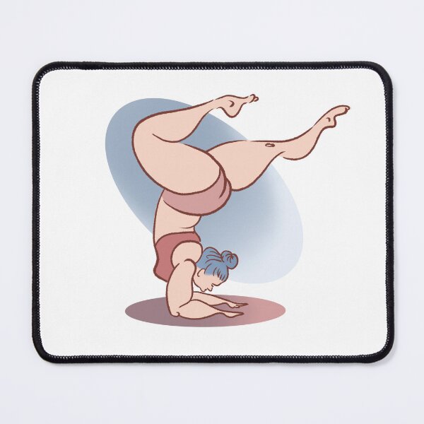Item preview, Plus Size Yoga Forearm Stand Illustration (Body Positivity Art) designed and sold by NataliRubchik.
