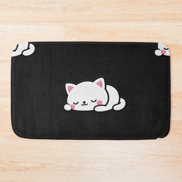 Item preview, Cute Sleepy Cat Embroidery Patch Illustration designed and sold by ColorSplash123.