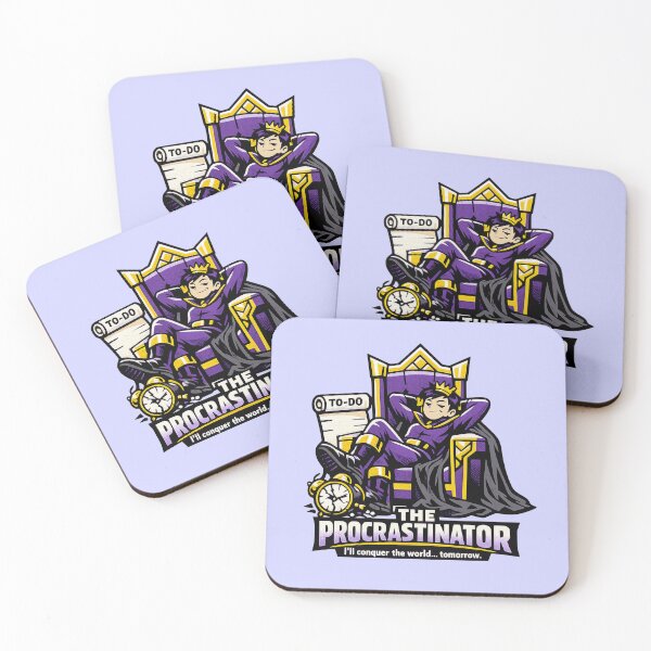 Item preview, The Procrastinator – I'll Conquer The World Tomorrow designed and sold by KungPowUnicorn.