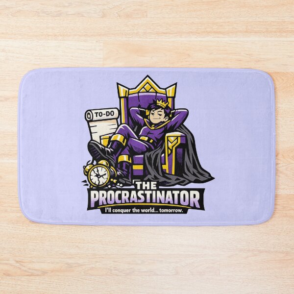 Item preview, The Procrastinator – I'll Conquer The World Tomorrow designed and sold by KungPowUnicorn.