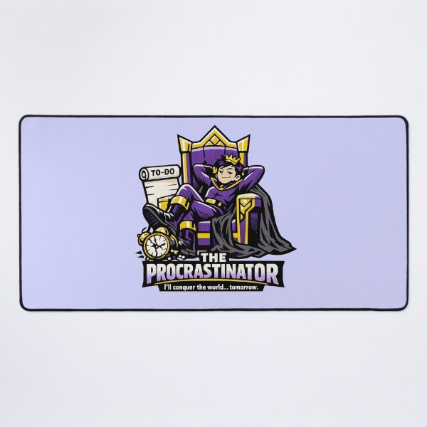 Item preview, The Procrastinator – I'll Conquer The World Tomorrow designed and sold by KungPowUnicorn.