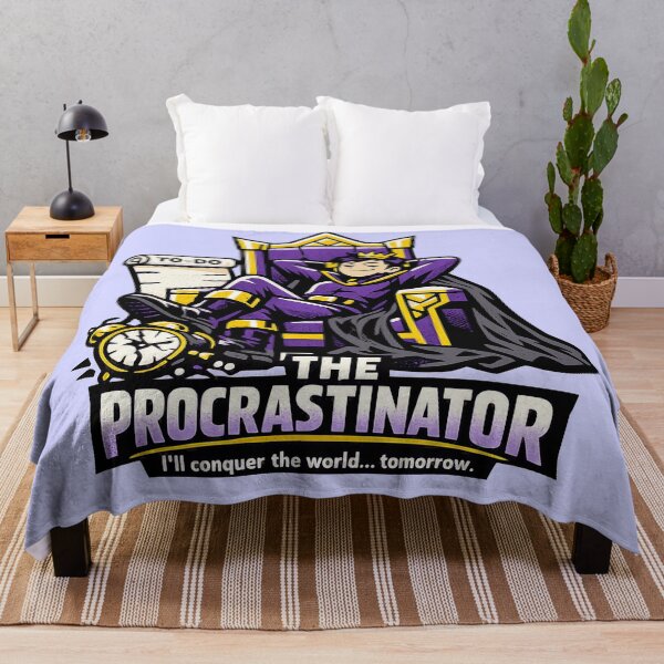 Item preview, The Procrastinator – I'll Conquer The World Tomorrow designed and sold by KungPowUnicorn.