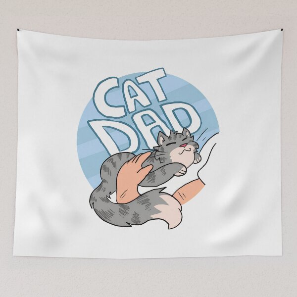 Item preview, Cat Dad Petted Cartoon Feline Adorable designed and sold by Dmo3HarkoArt.