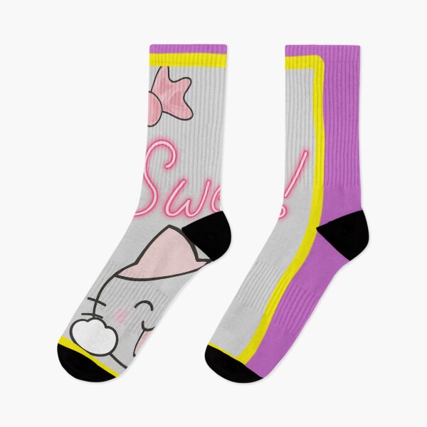 Item preview, Sweet Kawaii Cat Pink Neon Bow Sticker designed and sold by MariaPCMaria.