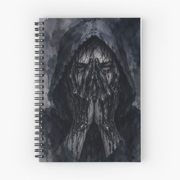 Item preview, Dark Resin — Gothic Hooded Man Watercolor Art designed and sold by GrabaHuk.