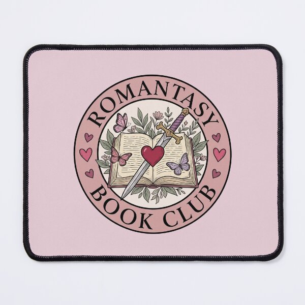 Item preview, Romantasy Book Club - Romantic Fantasy Reader Aesthetic Badge designed and sold by LunnaAtica.