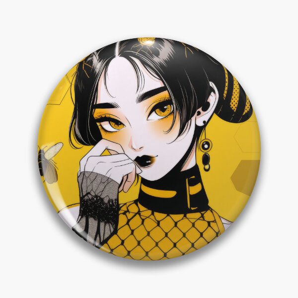 Item preview, Golden Honey Bee Queen Dark Gothic Anime Girl designed and sold by store52.