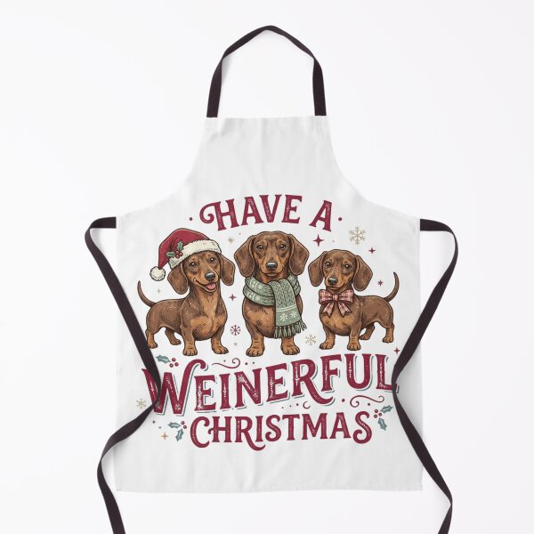 Item preview, Have A Weinerful Christmas Cute Wiener Dog Trio Vintage Dachshund Holiday Gift designed and sold by raedattia.