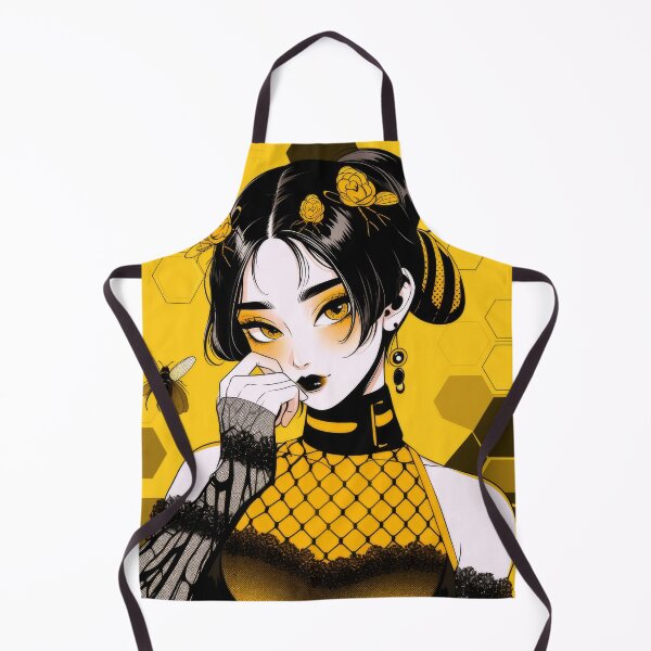 Item preview, Golden Honey Bee Queen Dark Gothic Anime Girl designed and sold by store52.