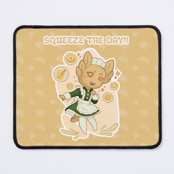 Item preview, Yellow Axolotl Maid with Donuts & Lemonade designed and sold by Honey-сake.