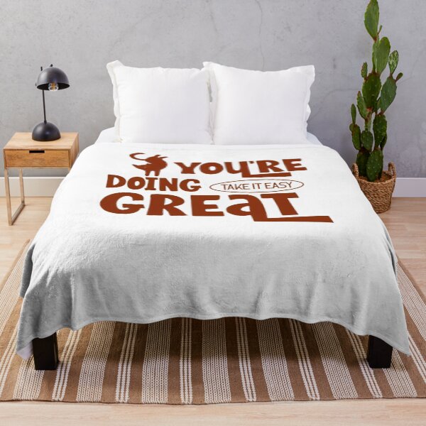 Item preview, You're Doing Great Take It Easy – Funny Cat Motivational T-Shirt | Cute Relaxing Cat Gift | Positive Encouragement Graphic Tee designed and sold by TeehMeow.