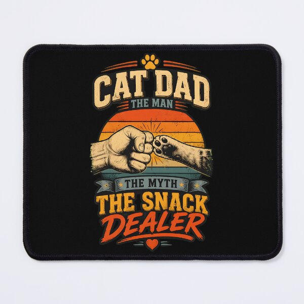 Item preview, Cat Dad The Man The Myth The Snack Dealer Funny designed and sold by OlyvieArt.