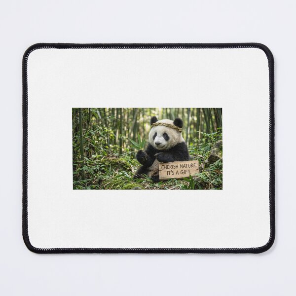 Item preview, Panda Bear Cherish Nature It’s A Gift designed and sold by Ak-art-shop.