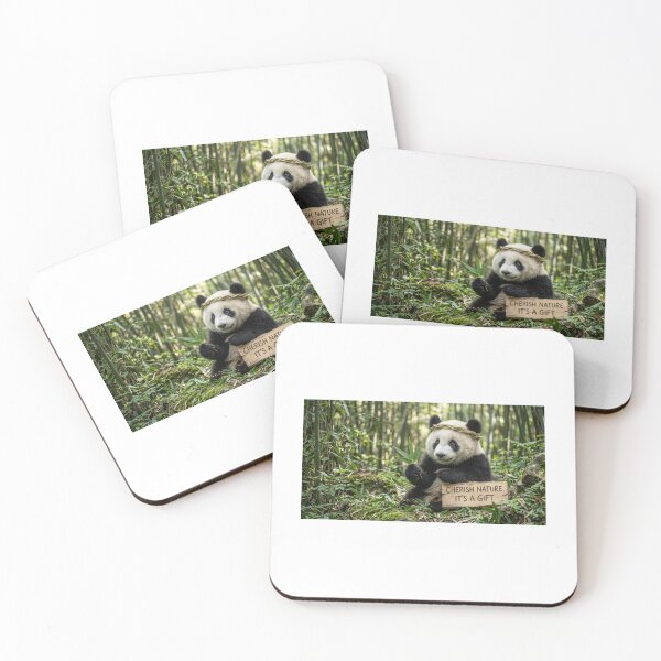 Item preview, Panda Bear Cherish Nature It’s A Gift designed and sold by Ak-art-shop.