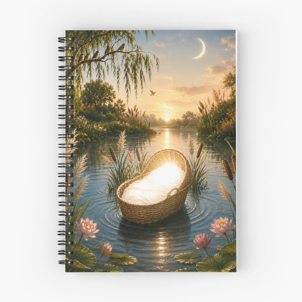 Item preview, Prophet Musa Story – Baby in the River | Islamic Nursery Art designed and sold by Noor_Creations.