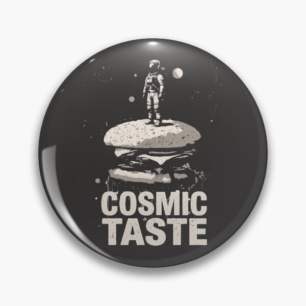 Item preview, Astronaut Hamburger Cosmic Taste Grunge Special Edition for Dark Textiles designed and sold by Shyla Marsare.