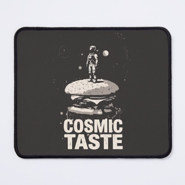 Item preview, Astronaut Hamburger Cosmic Taste Grunge Special Edition for Dark Textiles designed and sold by Shyla Marsare.