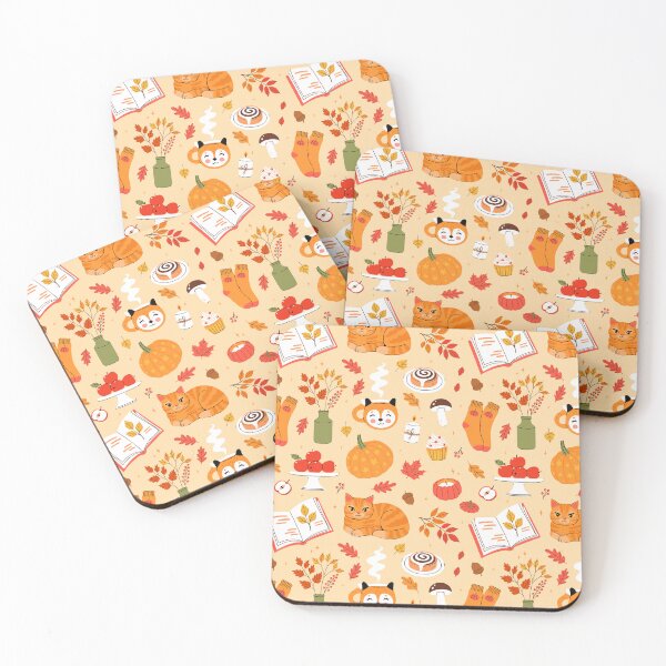 Item preview, cozy autumn items and a cute cat in a loaf pose designed and sold by burbura.