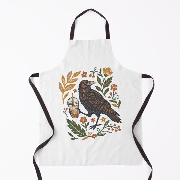 Item preview, Boho Crow Coffee – Raven & Iced Coffee Vintage Bird Design designed and sold by roartusa.
